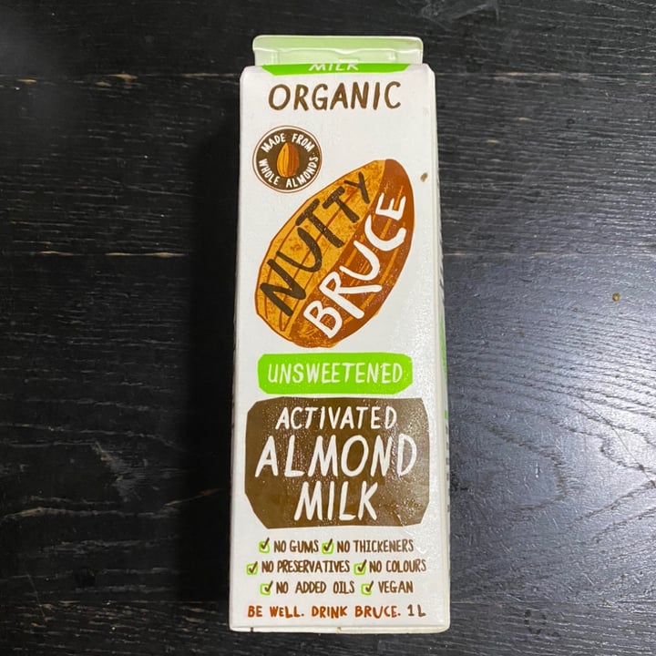 photo of Nutty Bruce Organic unsweetened activated almond milk shared by @piggy-egg on  25 Sep 2022 - review