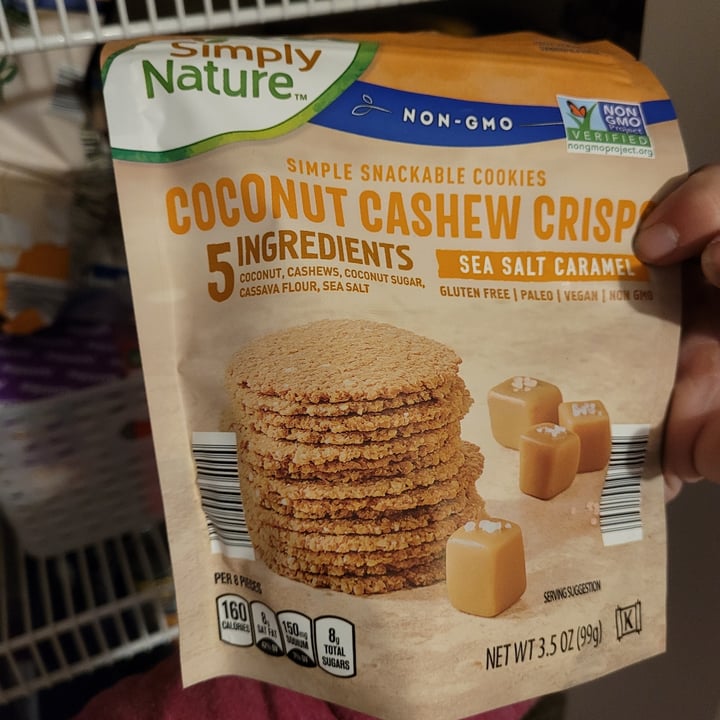 photo of Simply Nature Coconut cashew crisps - sea salt caramel shared by @fitaussiekylie on  28 Apr 2021 - review