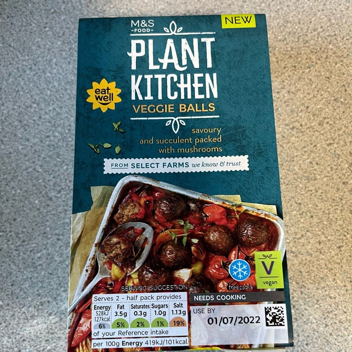 photo of Plant Kitchen (M&S) Veggie Balls shared by @jontr on  10 Jul 2022 - review