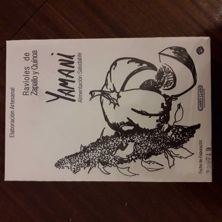 photo of Yamani Alimentos Ravioles de Zapallo y Quinoa shared by @aldusj on  11 Aug 2019 - review