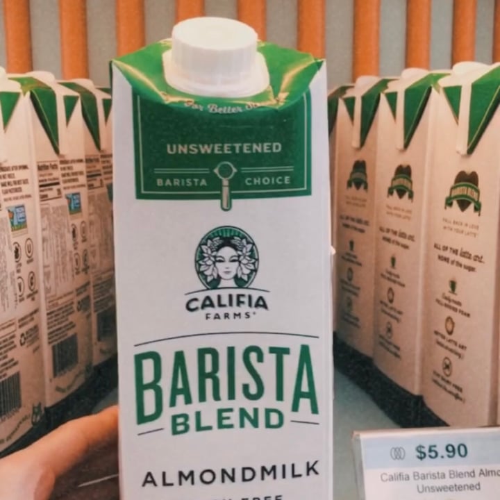 photo of Califia Farms Almond milk barista blend Unsweetened  shared by @belleeats on  01 Feb 2021 - review
