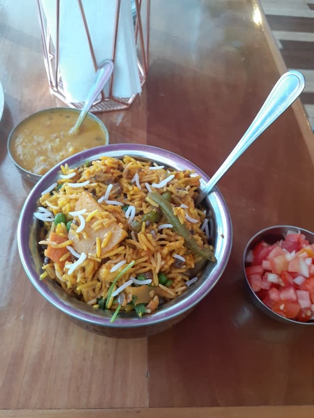 Photo of the dish “Vegetable Biryani and dhal”