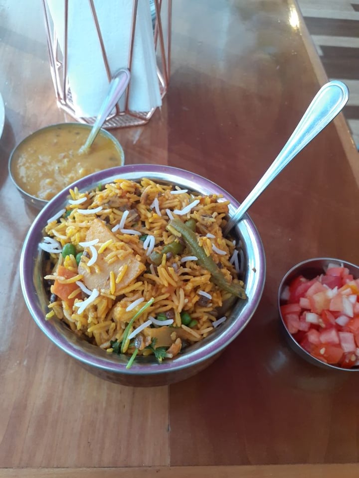 photo of Prashad Café (Kloof Street) Vegetable Biryani and dhal shared by @fisherkingpoet on  20 Feb 2020 - review