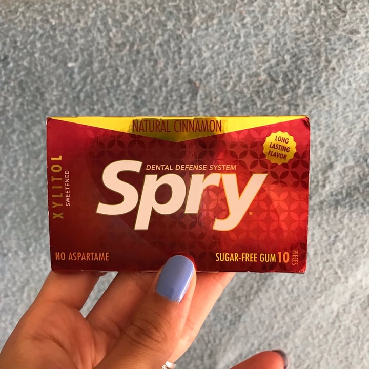 photo of Spry Cinnamon Chewing Gum shared by @maggiefrancox on  05 Sep 2021 - review
