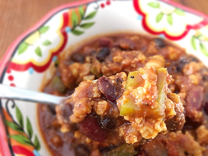 Vegan beefless chili