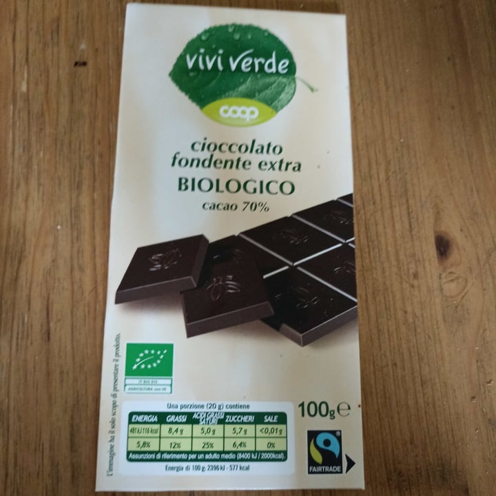 photo of Vivi Verde Coop Cioccolato Fondente shared by @marta555 on  07 Jun 2022 - review