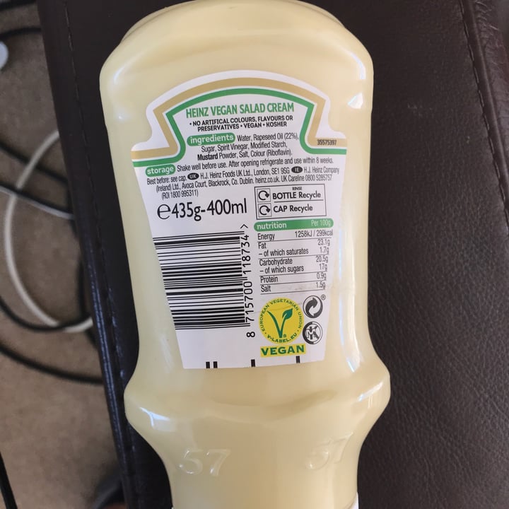 review photo of Heinz Vegan Salad Cream shared by @ijo on 26 Jun 2021 - review