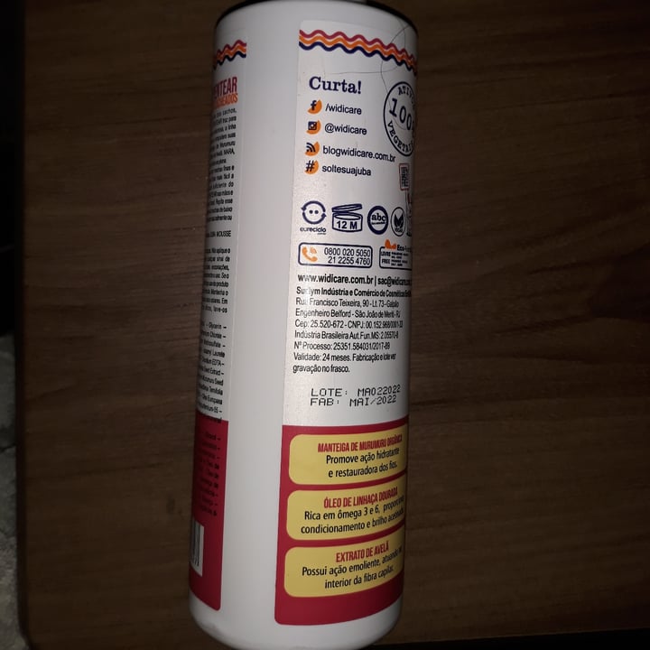 review photo of Widi Care Encaracolando a Juba Creme de Pentear Modelador de cachos shared by @kellycunha on 12 Jun 2022 - review