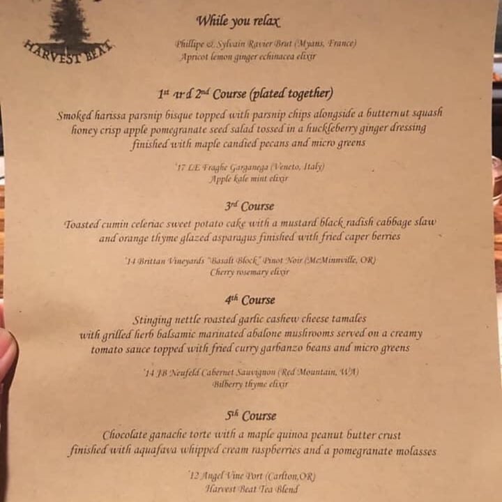 photo of Harvest Beat 5 Course Prix Fixe Dinner shared by @purpleraven14 on  07 May 2020 - review