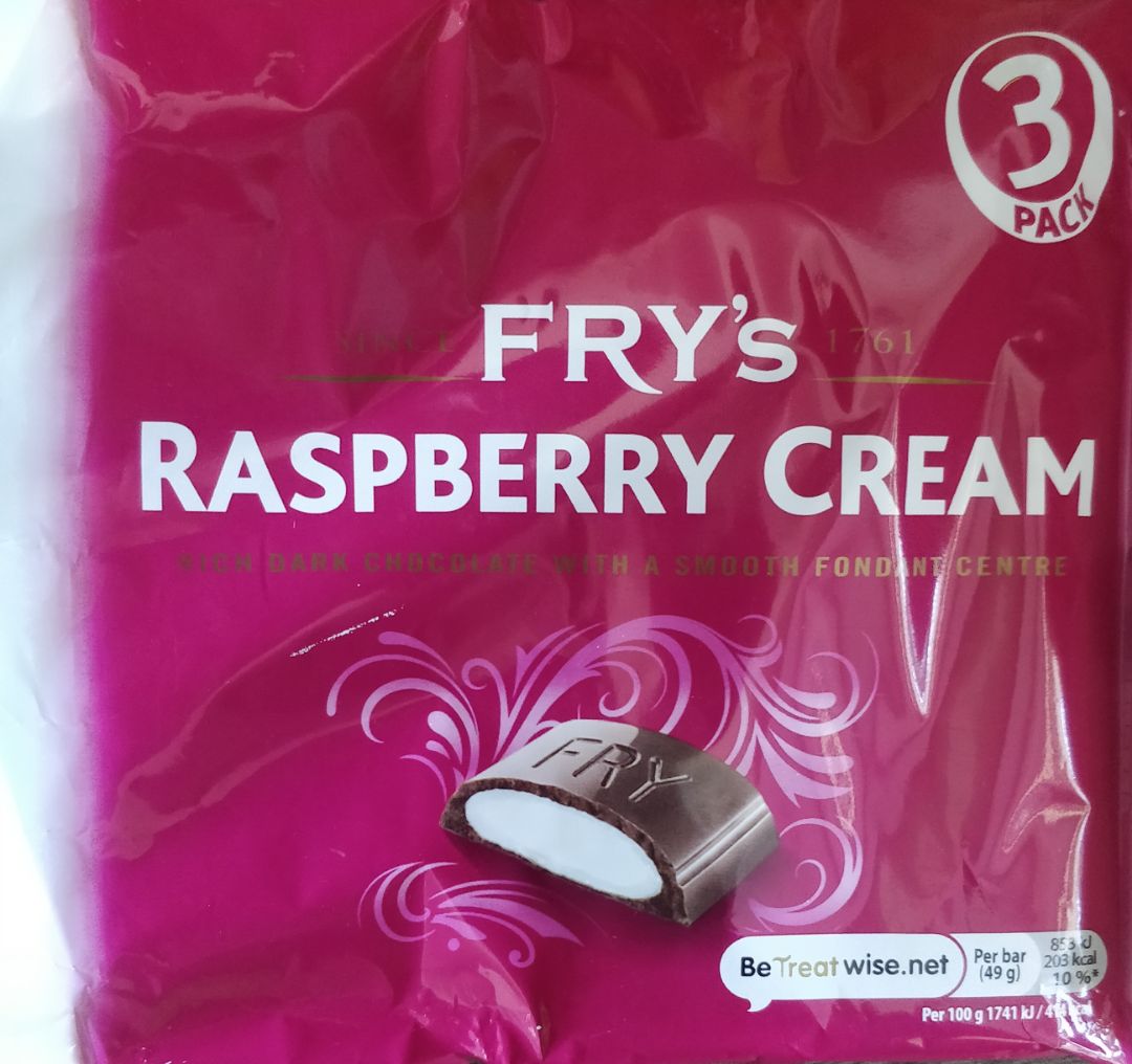Raspberry Cream from Cadbury - Vegan Product Reviews & Ratings | abillion