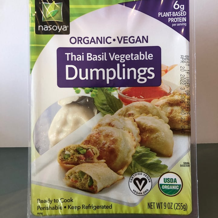 review photo of Nasoya Thai Basil Vegetable Dumplings shared by @vivianellingson on 10 May 2022 - review
