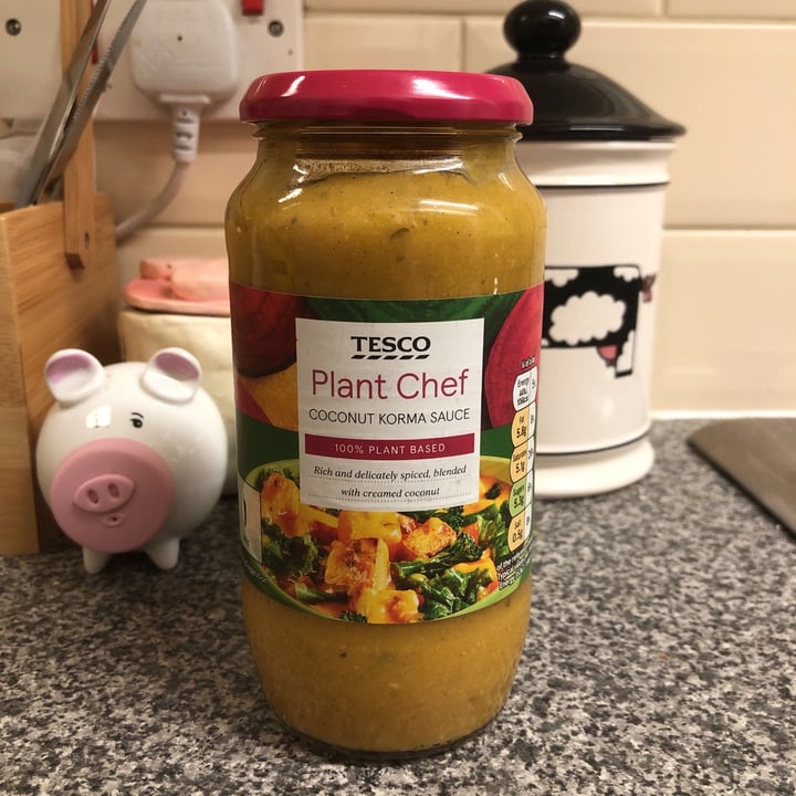 review photo of Tesco Plant Chef Coconut Korma Sauce shared by @thedibeanci on 31 Aug 2021 - review