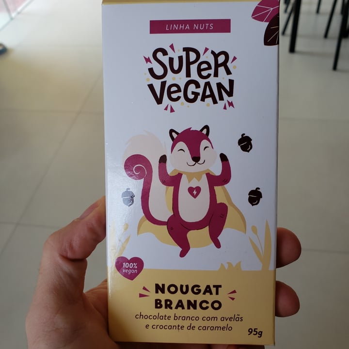 review photo of Super Vegan Chocolate Nougat Branco (95g) shared by @brunoveg on 23 Aug 2021 - review