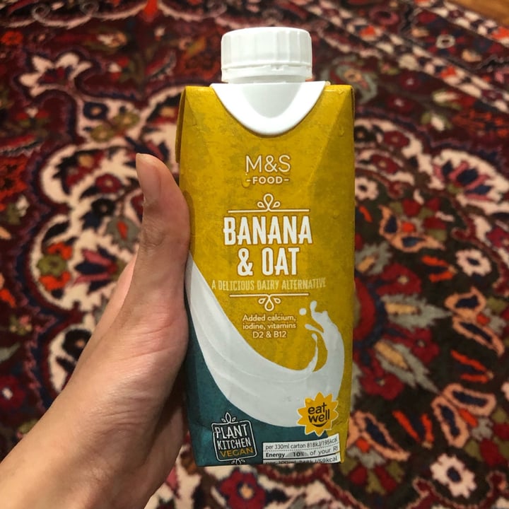 photo of Plant Kitchen (M&S) Banana & Oat Dairy Alternative shared by @aishahalattas on  22 Oct 2021 - review