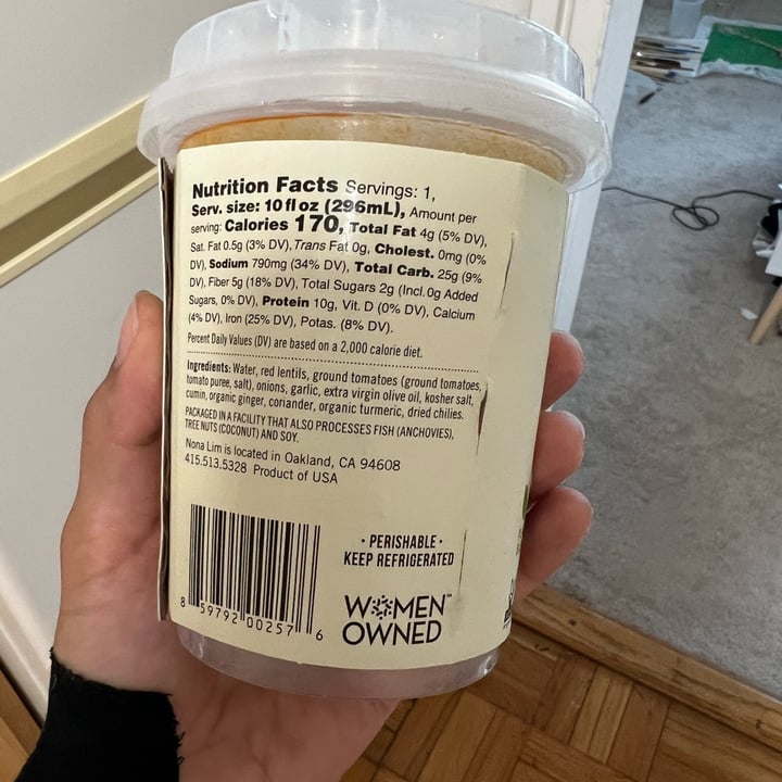 review photo of Nona Lim indian lentil soup shared by @jessycadasilveira on 21 Jun 2022 - review