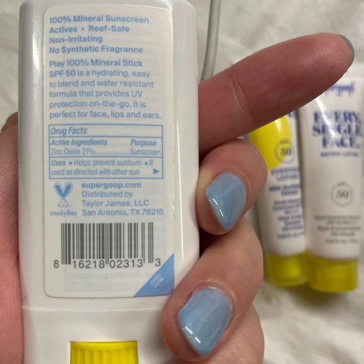 review photo of Supergoop! Mineral Stick shared by @even on 23 Jul 2022 - review