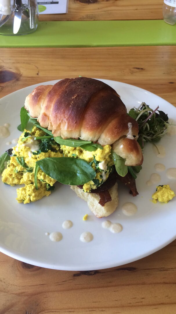 photo of The Kind Kitchen Tofu scramble with croissant shared by @serah on  02 Jul 2019 - review