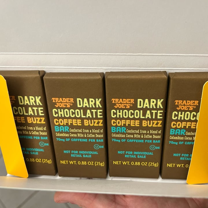 photo of Trader Joe's Dark chocolate coffee buzz shared by @oshmorethstorm on  15 Dec 2022 - review