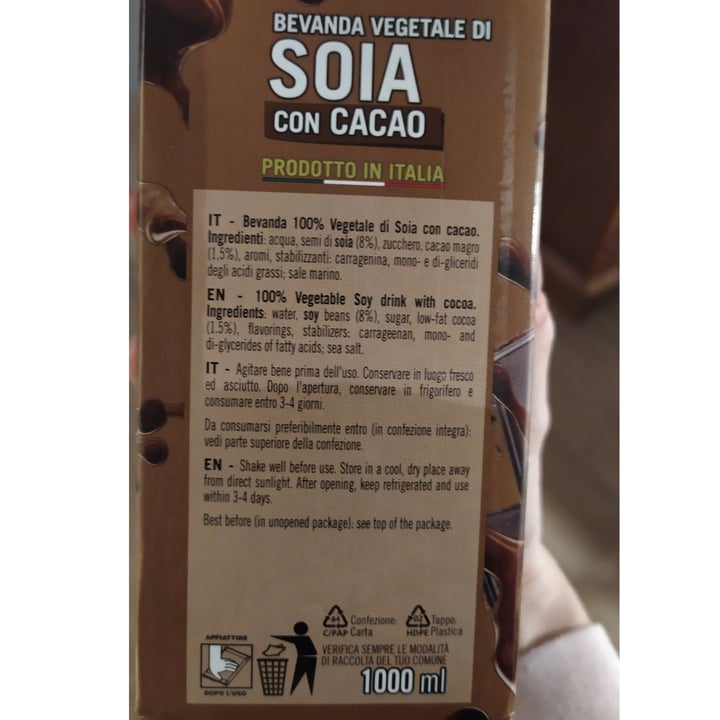 photo of e.gó Bevanda di soia con cacao shared by @lallicap on  06 May 2022 - review
