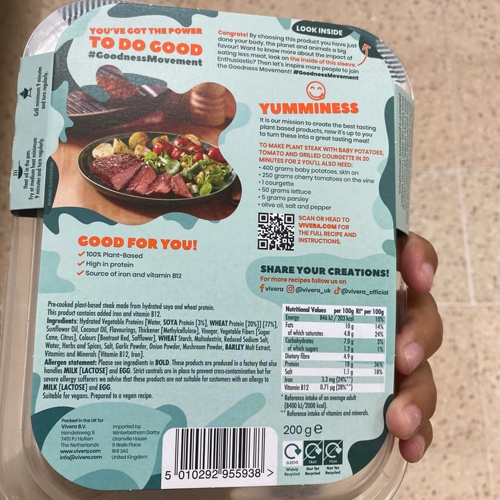 photo of Vivera veganes steak  shared by @larisafalcao on  16 May 2022 - review