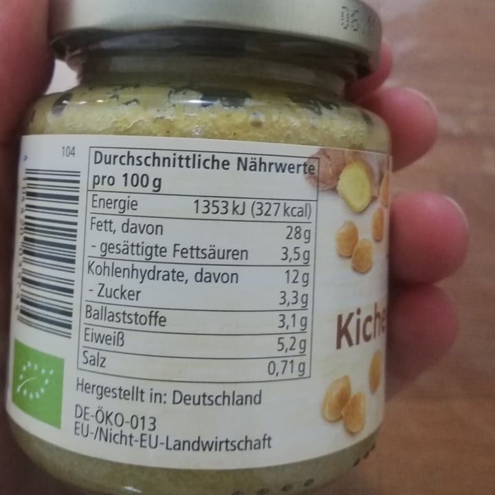review photo of Alnatura Kichererbse Ingwer Aufstrich shared by @elisabethlaemmer on 01 Oct 2020 - review