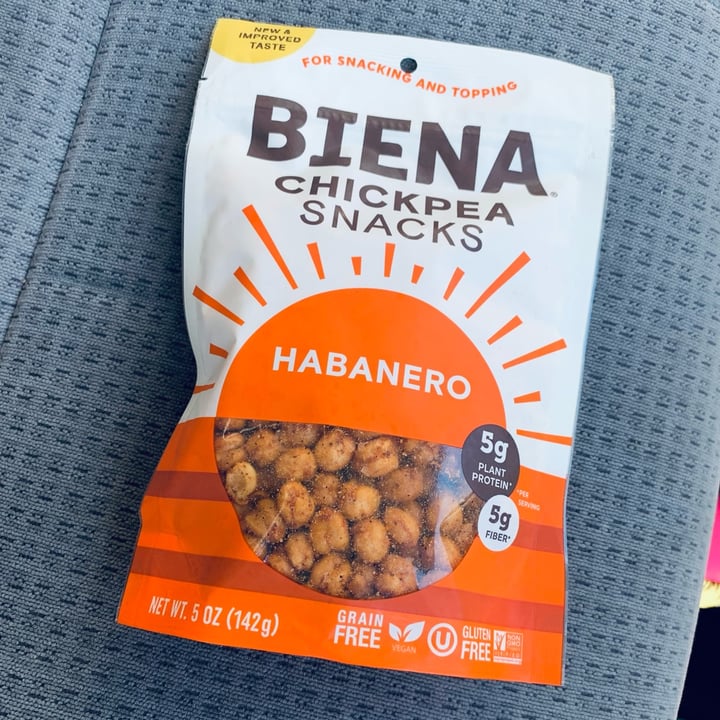 photo of Biena Snacks Chickpea Snacks Habanero shared by @allhess on  19 Feb 2022 - review
