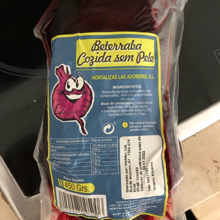 review photo of hortalizas las adoberas beterraba cozida sem pele shared by @saramgaspar on 13 May 2022 - review