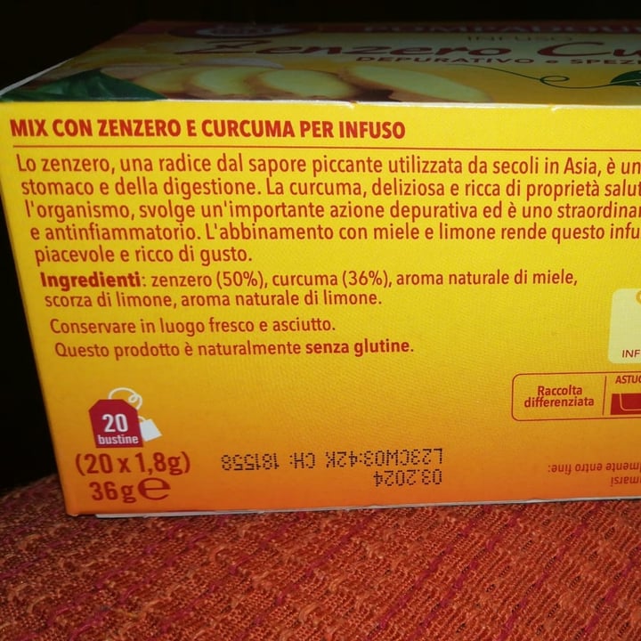 photo of Pompadour Infuso zenzero e curcuma shared by @floriana97 on  20 Mar 2022 - review