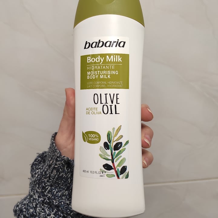 photo of Babaria Bio  Body Milk con aceite de oliva shared by @fundacionelhogar on  20 Feb 2021 - review