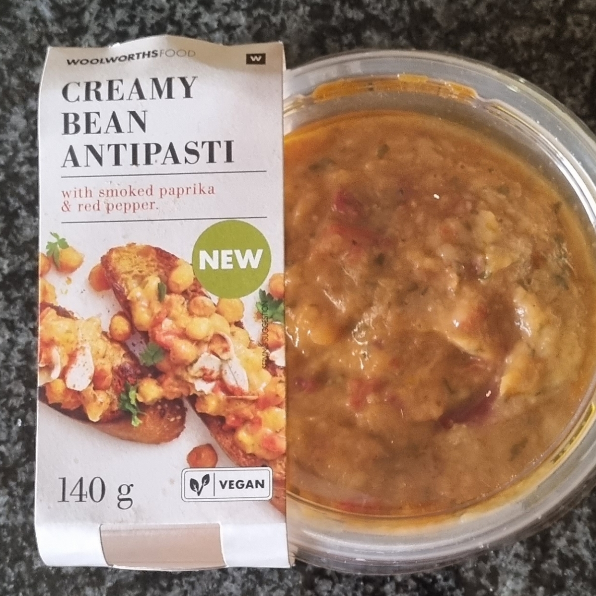 Woolworths Food Creamy bean antipasti with smoked paprika & red pepper