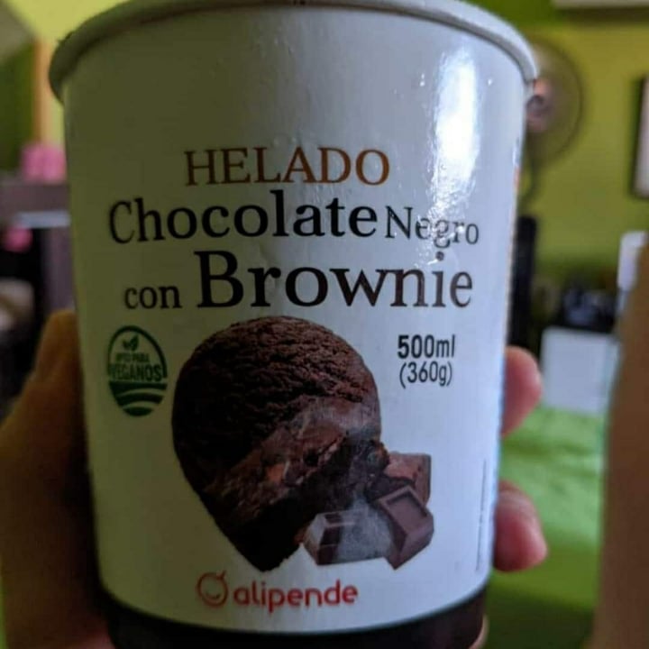 photo of Alipende Helado de chocolate negro con brownie shared by @mariencd on  01 Jul 2020 - review