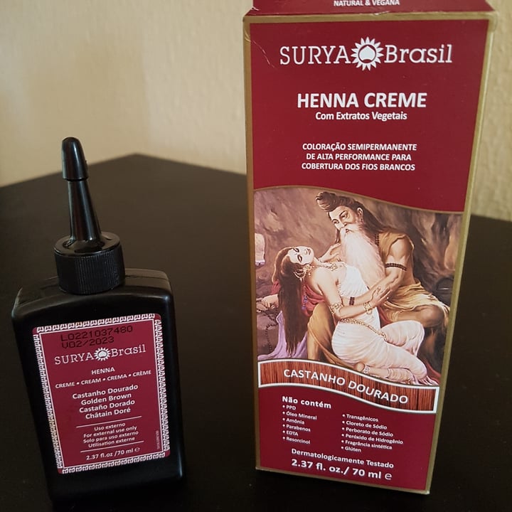 review photo of Creme Coloração Henna Surya Henna Creme (Castanho Escuro) shared by @renatarocha on 06 Feb 2022 - review