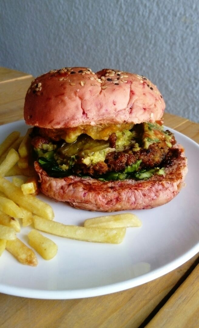 review photo of Huitzilli Saludable Hamburguesa Vegana shared by @francocinavegano on 09 Dec 2019 - review
