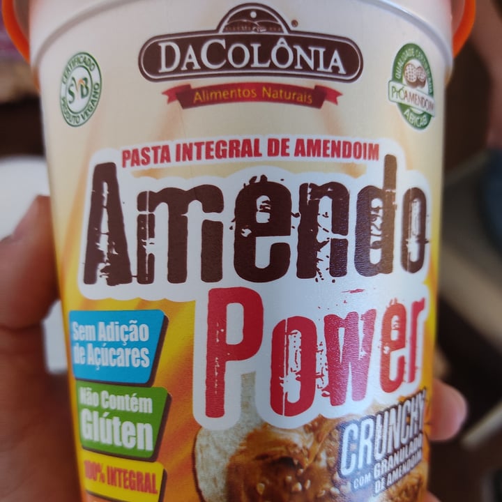 photo of DaColônia Pasta De Amendoim Integral Amendo Power Crunchy shared by @alidaselva on  24 Apr 2022 - review