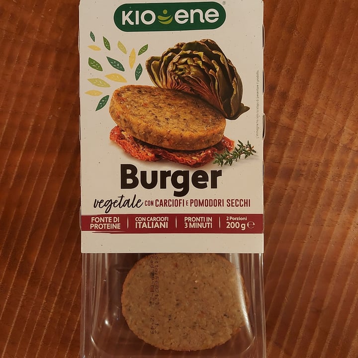 photo of Kioene Burger ai carciofi e pomodori secchi shared by @maddyveggy on  23 Jan 2022 - review