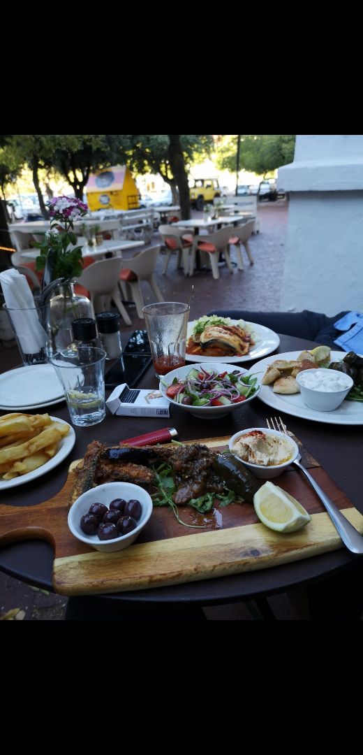 photo of Maria's Greek Café Greek salad, fried aubergine shared by @marycolettenatasha on  19 Jul 2019 - review