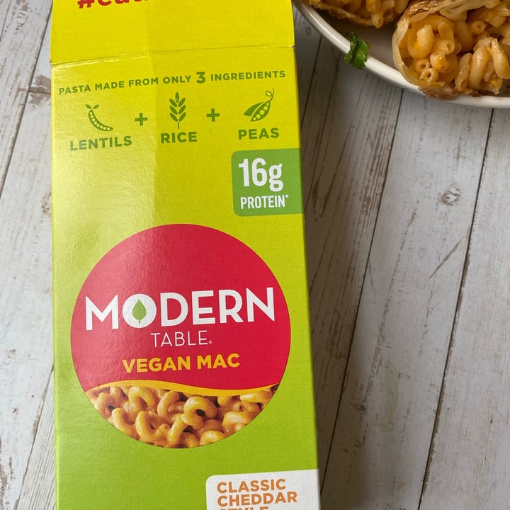 photo of Modern Table Vegan Mac Classic Cheddar Style shared by @veganfoodcrazy on  14 Jan 2021 - review