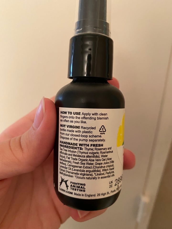 photo of LUSH Fresh Handmade Cosmetics Grease Lightning (Brufolo Bill) shared by @veggihallows on  27 Feb 2020 - review