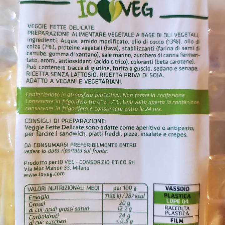 photo of ioVEG Veggie Fette Delicate shared by @mikalma on  11 Jun 2022 - review