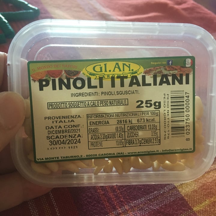 review photo of Gi.an Aromi Pinoli Italiani shared by @arturino on 03 Apr 2022 - review