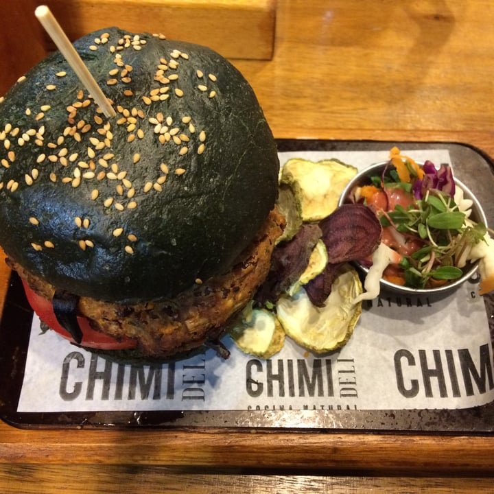 photo of Chimi Deli Cocina Natural hamburguess de poroto aduki y mayoness vegana con coles law shared by @lilanovel on  28 Mar 2021 - review
