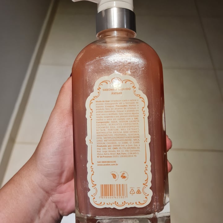 review photo of Avatim Sabonete Líquido Âmbar shared by @daniconde21 on 02 Jun 2022 - review
