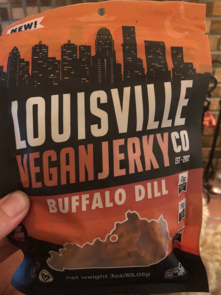 photo of  Louisville Vegan Jerky Co. Buffalo Dill shared by @nisharespect on  09 Jul 2022 - review