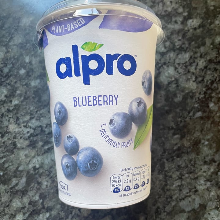 photo of Alpro Blueberry Yogurt shared by @thehumblechickpea on  20 Aug 2022 - review