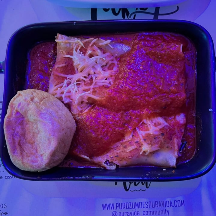 review photo of Pura Vida veggie and vegan Lasaña Vegana shared by @gisselleearthling on 07 Oct 2021 - review