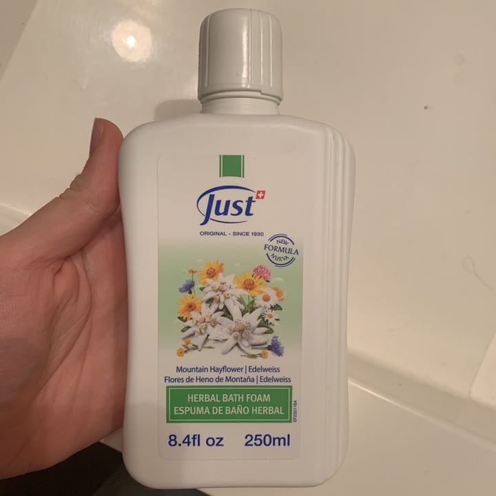 review photo of Just Espuma De Baño Con flores De Heno De Montaña Y Edelweiss shared by @maguibelluscio on 15 Sep 2020 - review