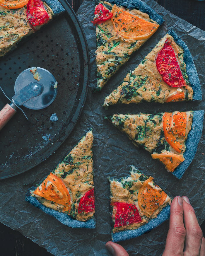 Vegan Spinach Pizza