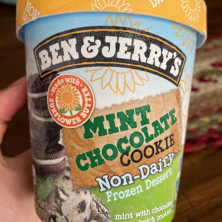 photo of Ben & Jerry's Mint Chocolate Cookie Non-Dairy Frozen Dessert shared by @bumblebea on  26 Jul 2020 - review