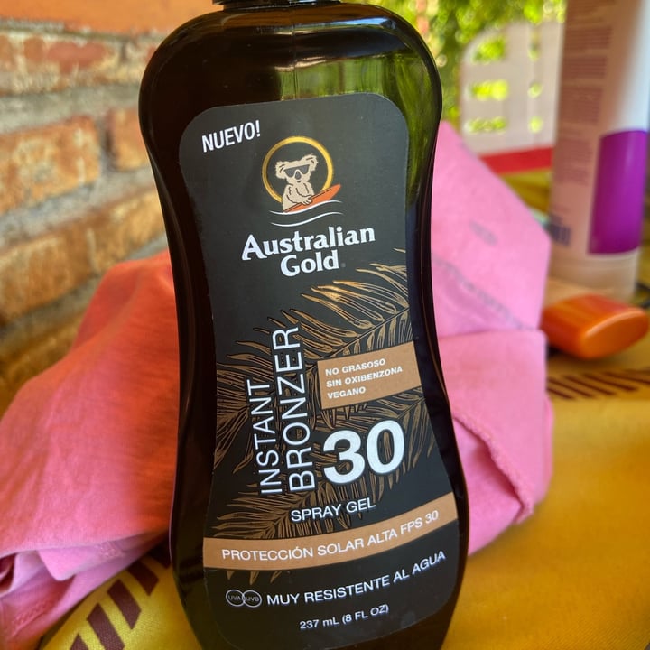 photo of Australian Gold Instant bronzer 30 spray gel shared by @vale2cq on  20 Jan 2022 - review