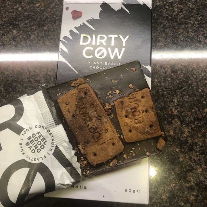 photo of Dirty Cow Chunky Dunky Chocolate Bar 55% shared by @yourlocalvegan on  24 Dec 2021 - review